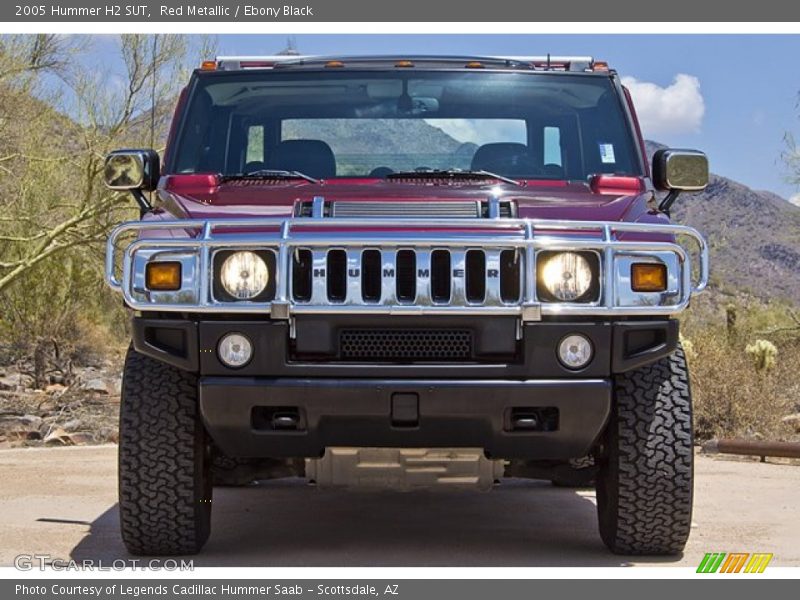 Red Metallic / Ebony Black 2005 Hummer H2 SUT