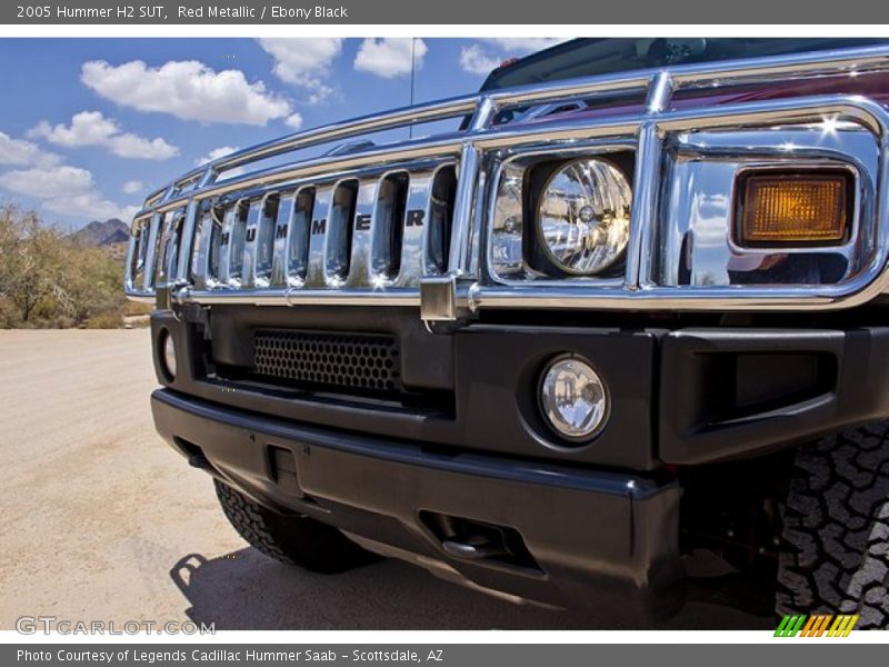 Red Metallic / Ebony Black 2005 Hummer H2 SUT