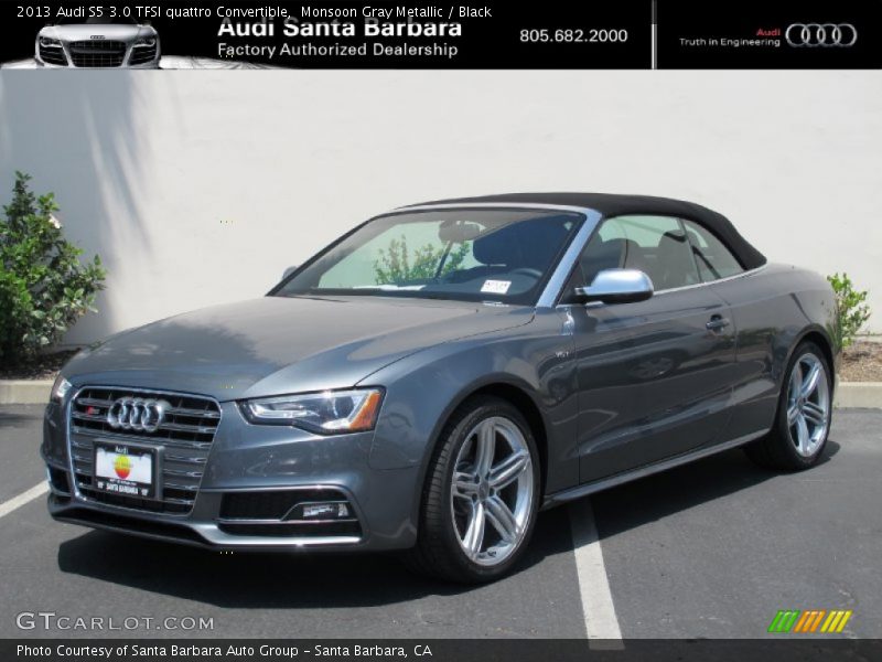 Monsoon Gray Metallic / Black 2013 Audi S5 3.0 TFSI quattro Convertible