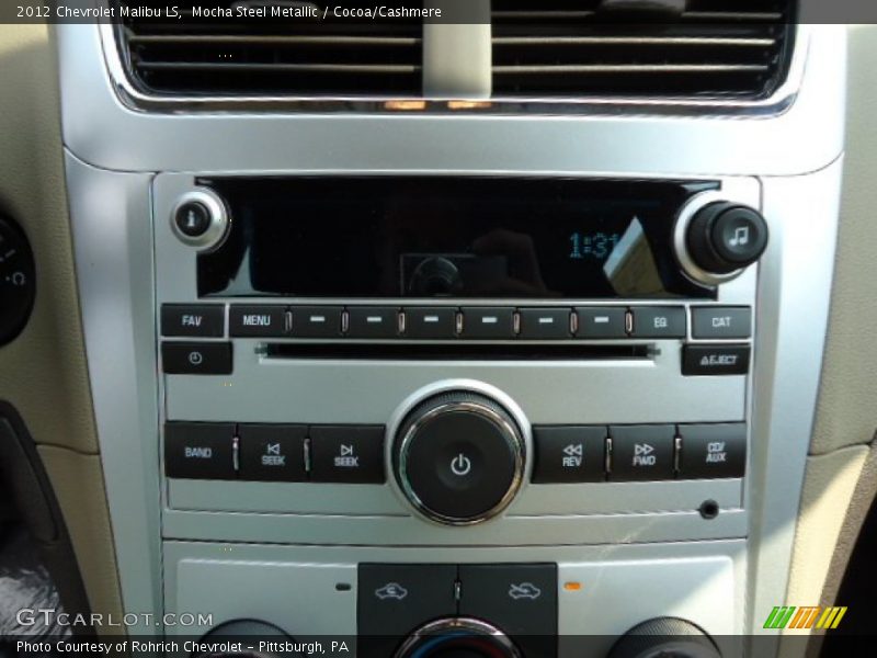 Mocha Steel Metallic / Cocoa/Cashmere 2012 Chevrolet Malibu LS