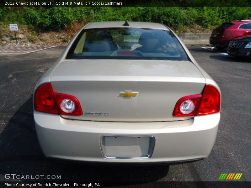 Gold Mist Metallic / Cocoa/Cashmere 2012 Chevrolet Malibu LT