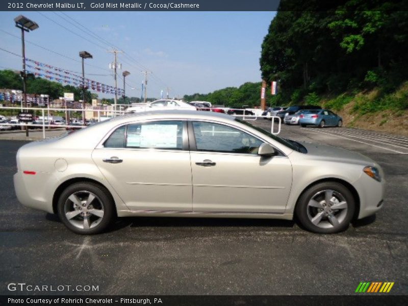 Gold Mist Metallic / Cocoa/Cashmere 2012 Chevrolet Malibu LT