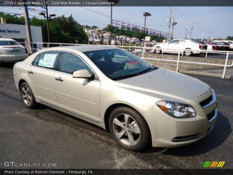 Gold Mist Metallic / Cocoa/Cashmere 2012 Chevrolet Malibu LT