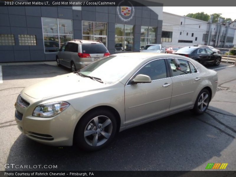 Gold Mist Metallic / Cocoa/Cashmere 2012 Chevrolet Malibu LT