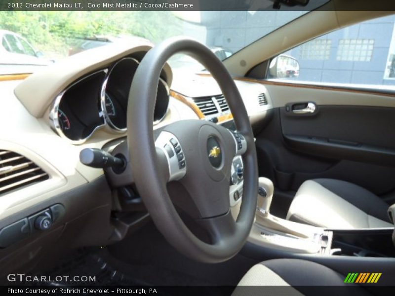 Gold Mist Metallic / Cocoa/Cashmere 2012 Chevrolet Malibu LT