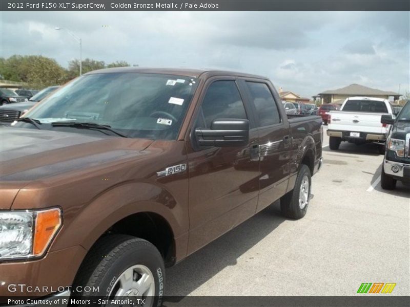 Golden Bronze Metallic / Pale Adobe 2012 Ford F150 XLT SuperCrew