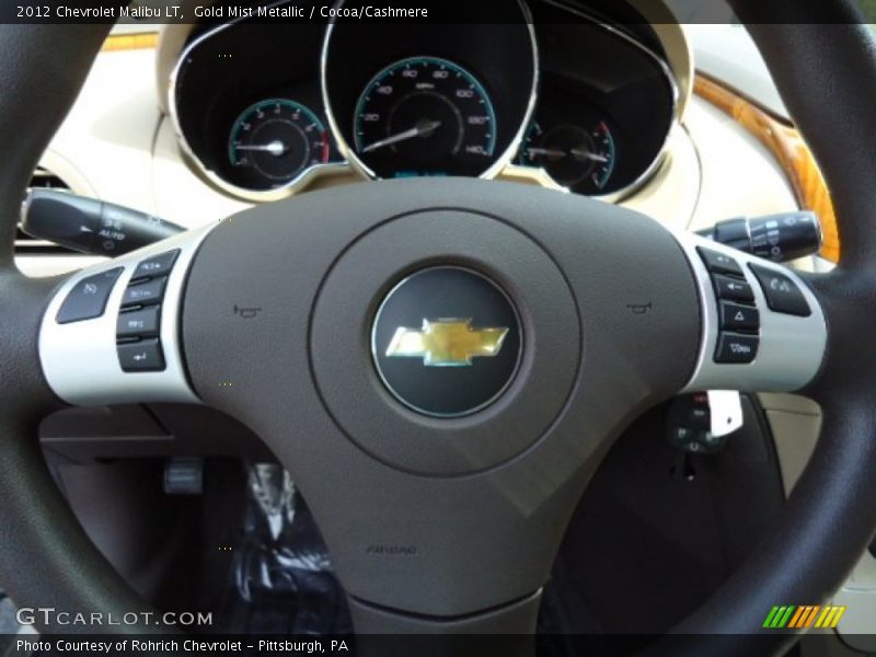 Gold Mist Metallic / Cocoa/Cashmere 2012 Chevrolet Malibu LT