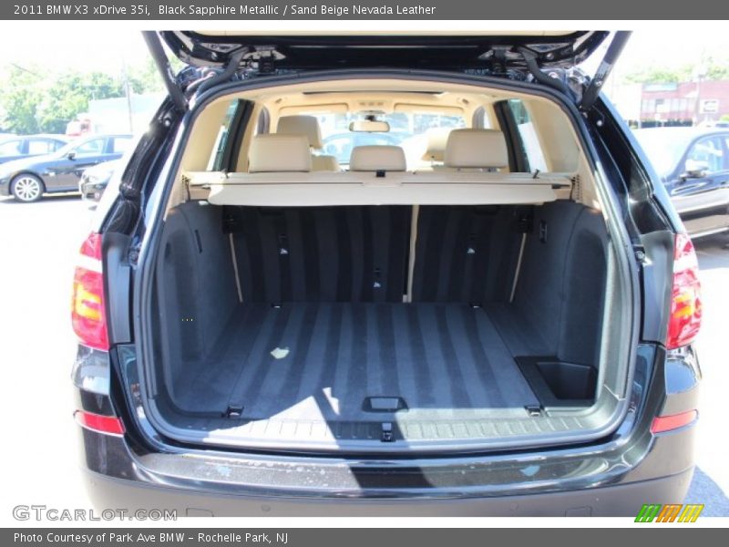 Black Sapphire Metallic / Sand Beige Nevada Leather 2011 BMW X3 xDrive 35i