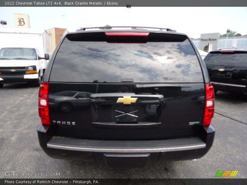 Black Granite Metallic / Ebony 2012 Chevrolet Tahoe LTZ 4x4