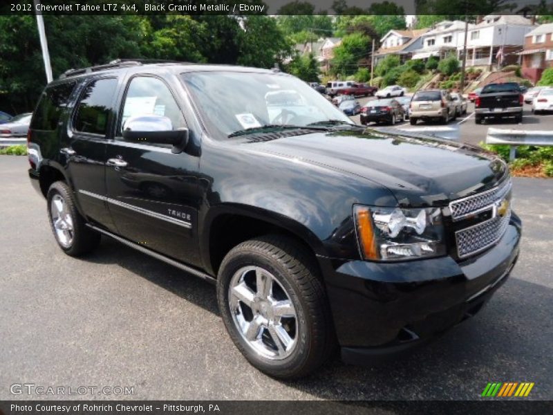 Black Granite Metallic / Ebony 2012 Chevrolet Tahoe LTZ 4x4