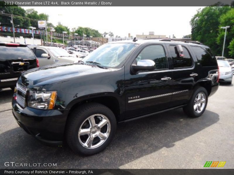 Black Granite Metallic / Ebony 2012 Chevrolet Tahoe LTZ 4x4