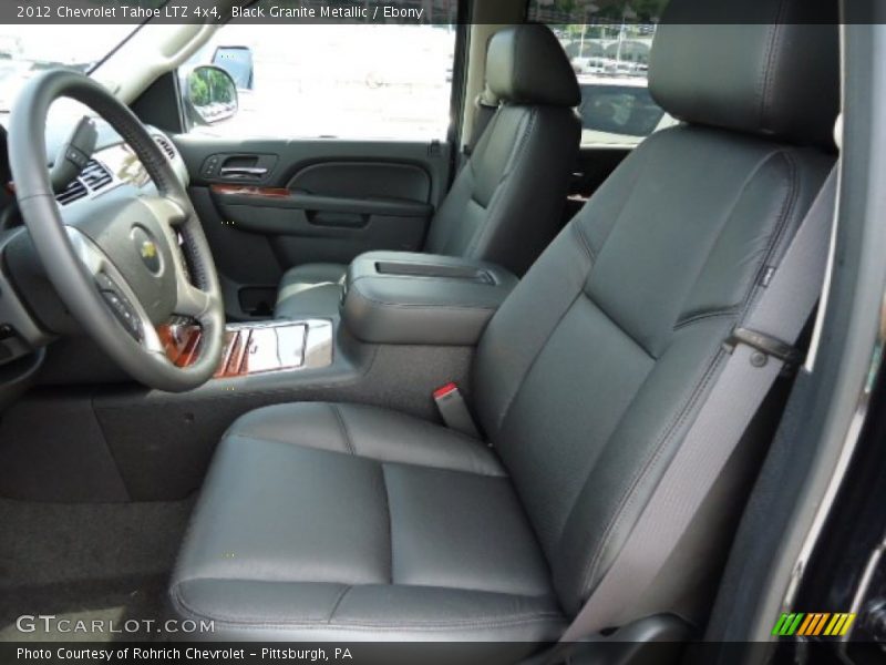 Black Granite Metallic / Ebony 2012 Chevrolet Tahoe LTZ 4x4