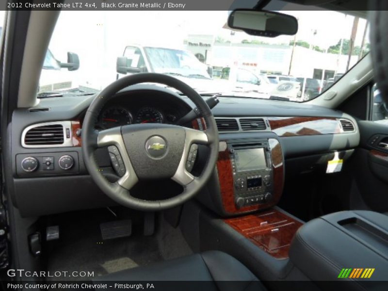 Black Granite Metallic / Ebony 2012 Chevrolet Tahoe LTZ 4x4