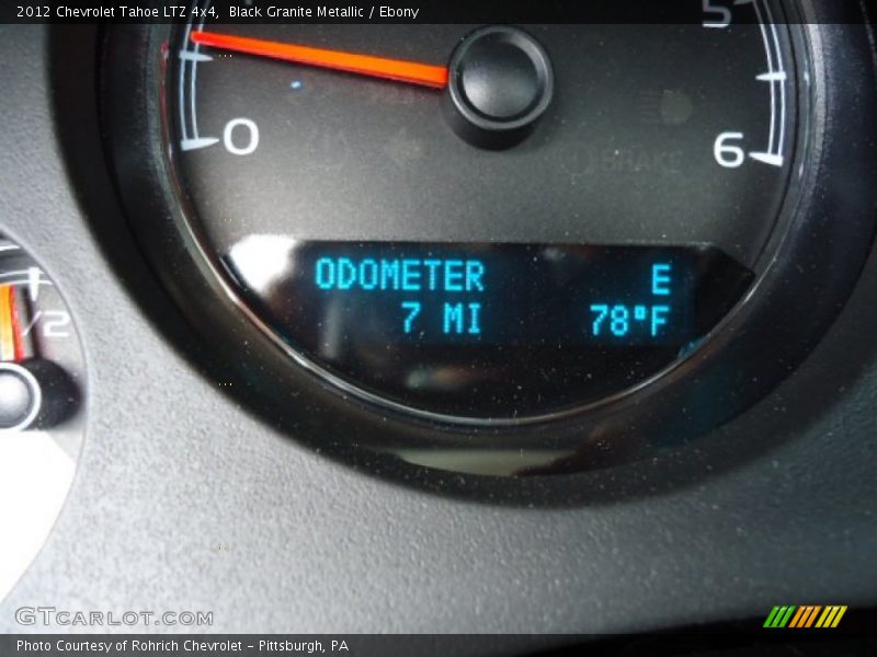 Black Granite Metallic / Ebony 2012 Chevrolet Tahoe LTZ 4x4