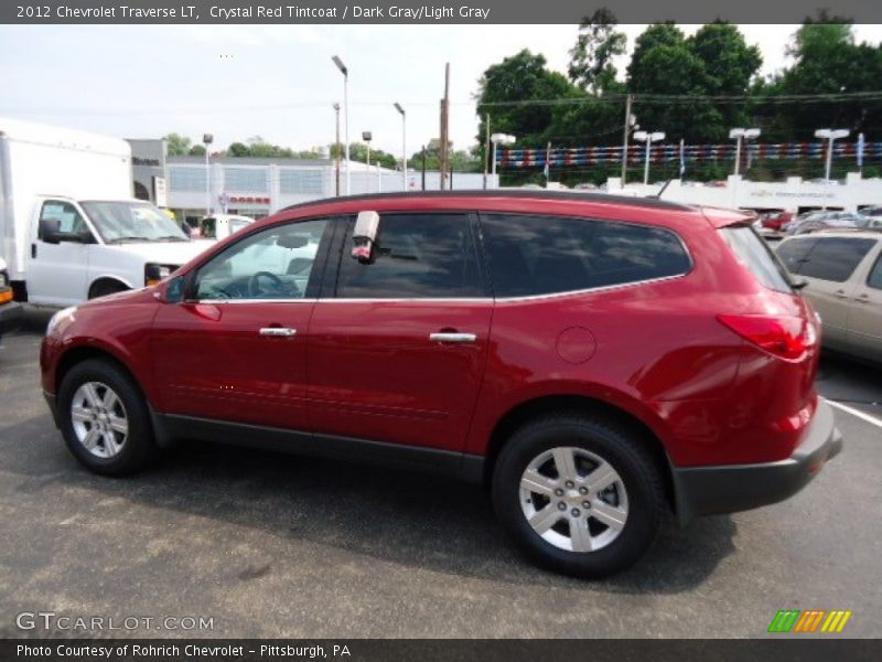 Crystal Red Tintcoat / Dark Gray/Light Gray 2012 Chevrolet Traverse LT