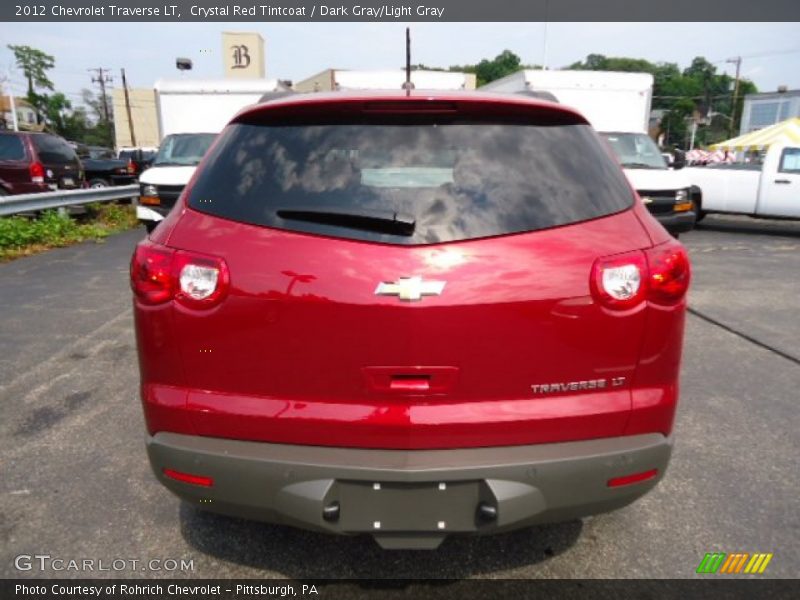 Crystal Red Tintcoat / Dark Gray/Light Gray 2012 Chevrolet Traverse LT