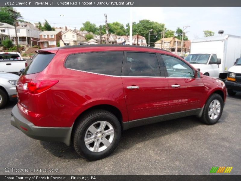 Crystal Red Tintcoat / Dark Gray/Light Gray 2012 Chevrolet Traverse LT
