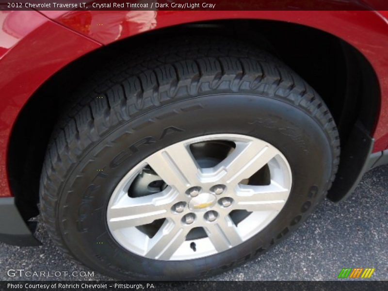 Crystal Red Tintcoat / Dark Gray/Light Gray 2012 Chevrolet Traverse LT