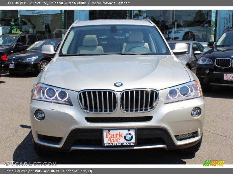 Mineral Silver Metallic / Oyster Nevada Leather 2011 BMW X3 xDrive 35i