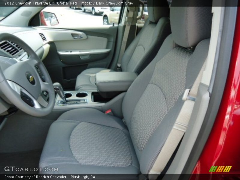 Crystal Red Tintcoat / Dark Gray/Light Gray 2012 Chevrolet Traverse LT
