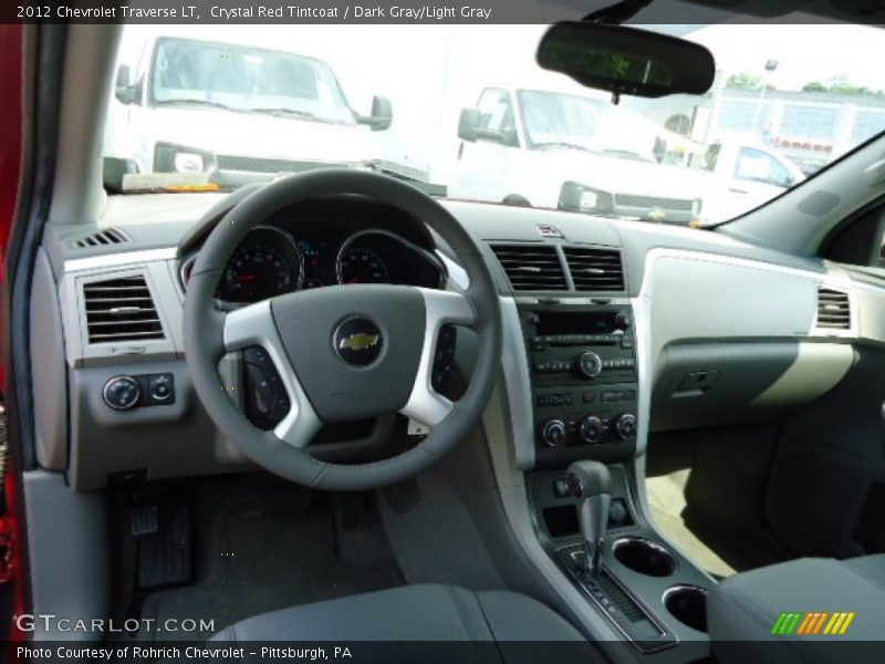 Crystal Red Tintcoat / Dark Gray/Light Gray 2012 Chevrolet Traverse LT