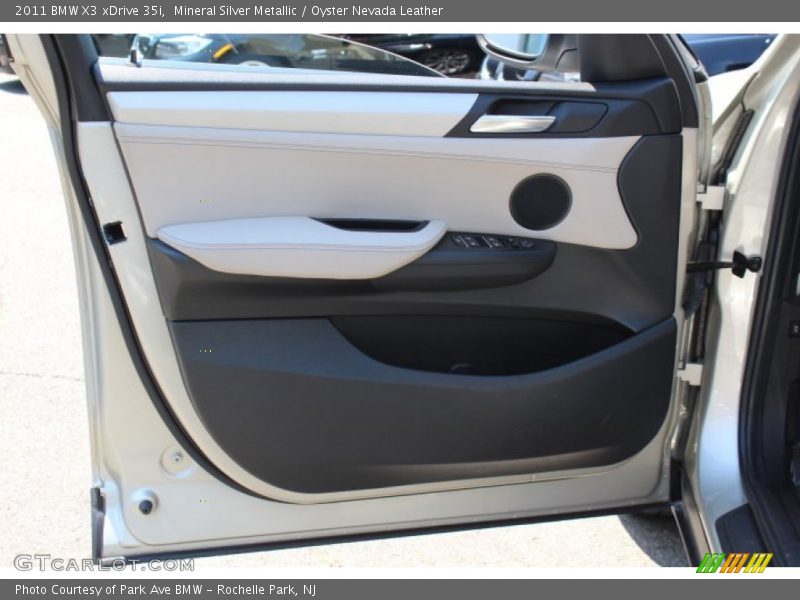 Mineral Silver Metallic / Oyster Nevada Leather 2011 BMW X3 xDrive 35i