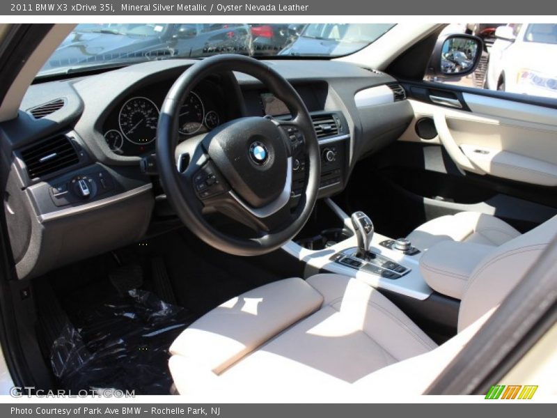 Mineral Silver Metallic / Oyster Nevada Leather 2011 BMW X3 xDrive 35i