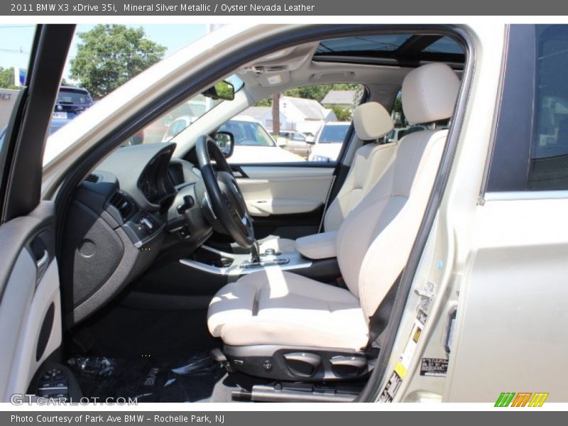 Mineral Silver Metallic / Oyster Nevada Leather 2011 BMW X3 xDrive 35i