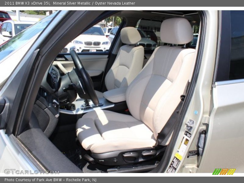 Mineral Silver Metallic / Oyster Nevada Leather 2011 BMW X3 xDrive 35i