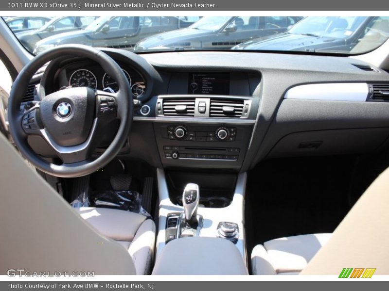 Mineral Silver Metallic / Oyster Nevada Leather 2011 BMW X3 xDrive 35i
