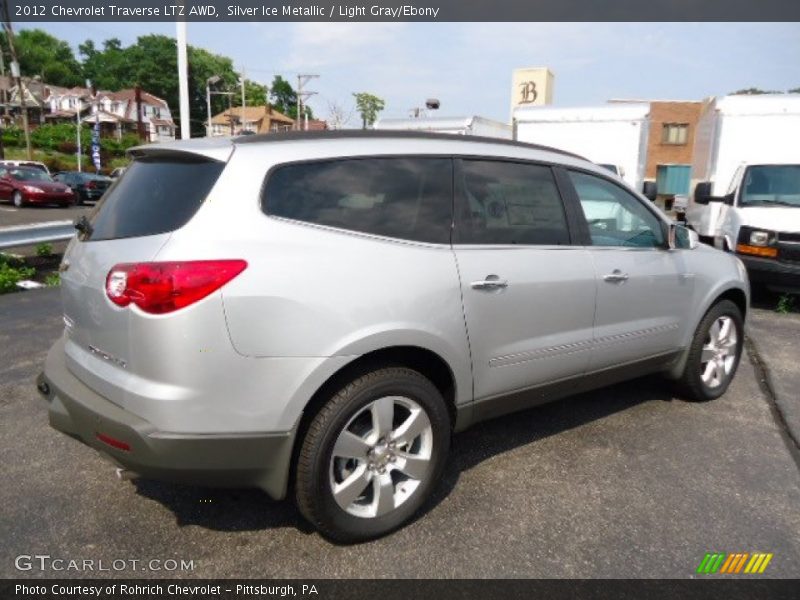 Silver Ice Metallic / Light Gray/Ebony 2012 Chevrolet Traverse LTZ AWD