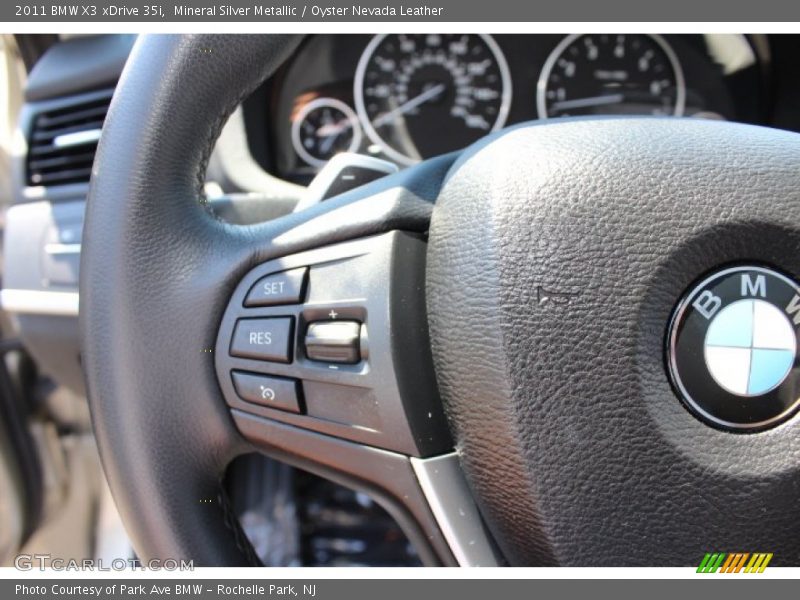 Mineral Silver Metallic / Oyster Nevada Leather 2011 BMW X3 xDrive 35i