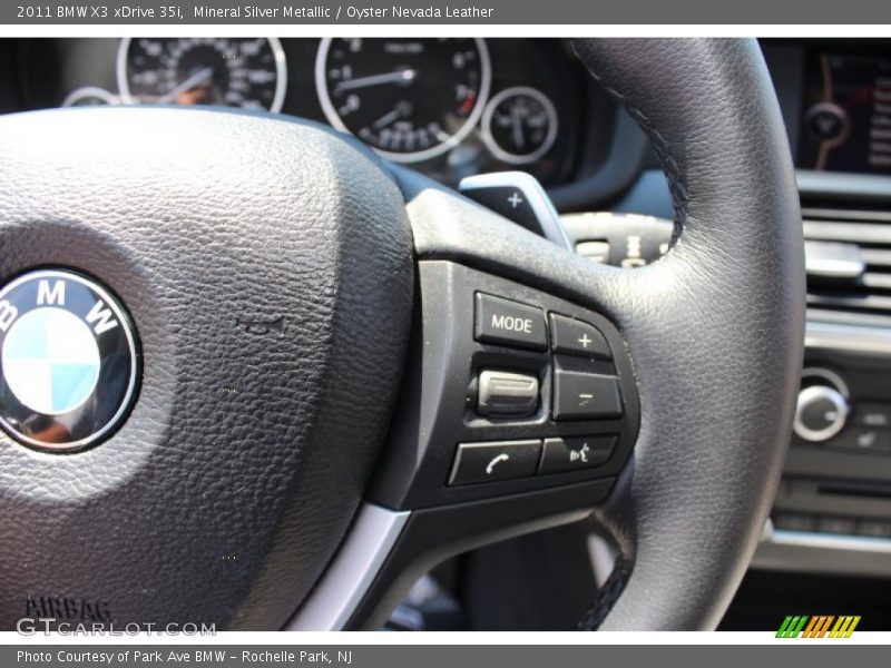 Mineral Silver Metallic / Oyster Nevada Leather 2011 BMW X3 xDrive 35i