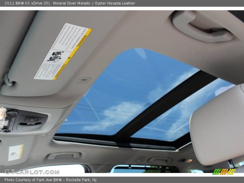 Mineral Silver Metallic / Oyster Nevada Leather 2011 BMW X3 xDrive 35i