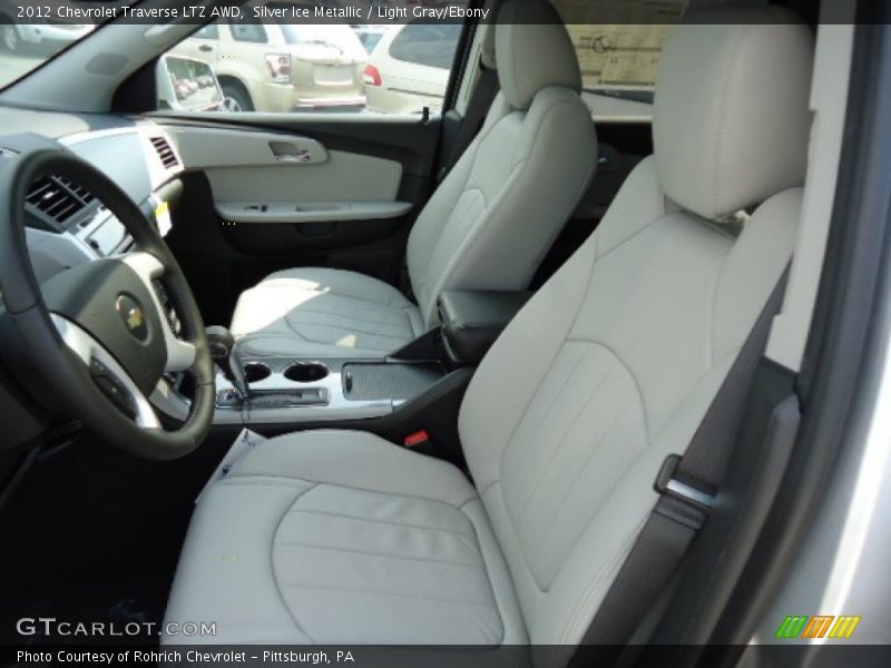 Silver Ice Metallic / Light Gray/Ebony 2012 Chevrolet Traverse LTZ AWD