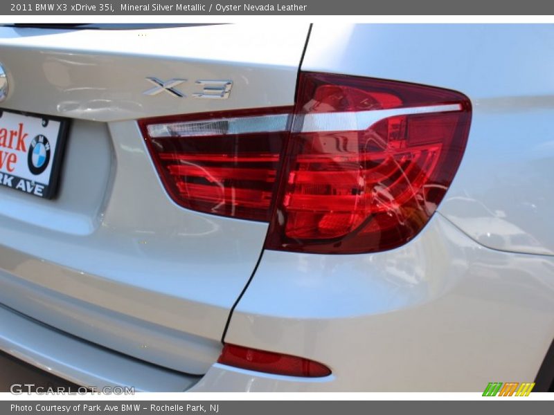 Mineral Silver Metallic / Oyster Nevada Leather 2011 BMW X3 xDrive 35i