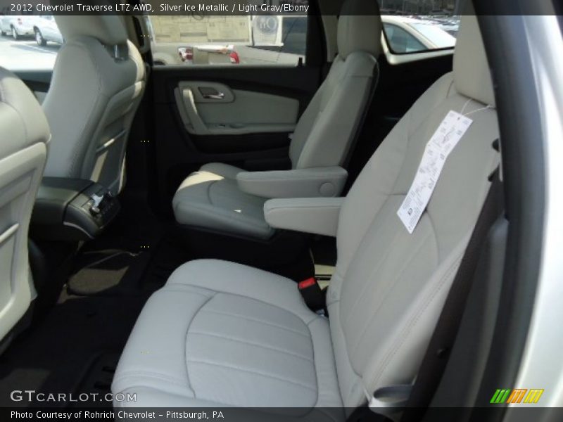 Silver Ice Metallic / Light Gray/Ebony 2012 Chevrolet Traverse LTZ AWD