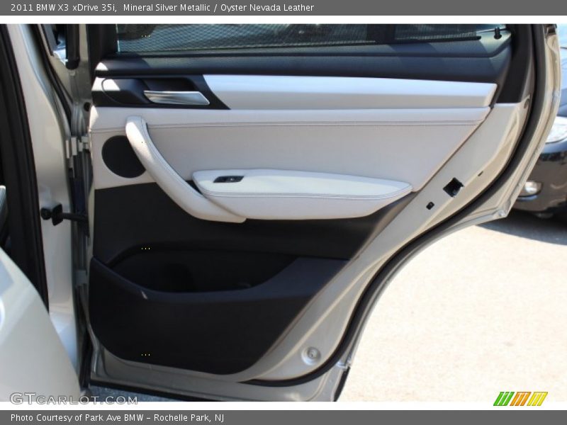 Mineral Silver Metallic / Oyster Nevada Leather 2011 BMW X3 xDrive 35i