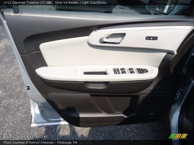 Silver Ice Metallic / Light Gray/Ebony 2012 Chevrolet Traverse LTZ AWD