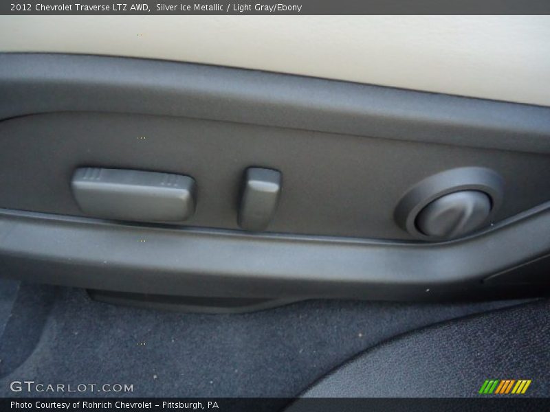 Silver Ice Metallic / Light Gray/Ebony 2012 Chevrolet Traverse LTZ AWD