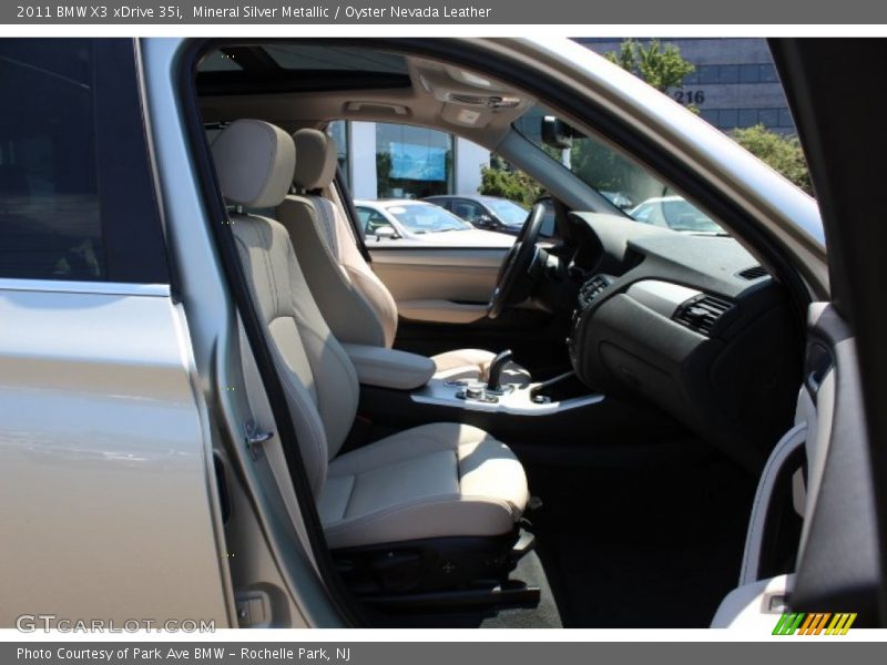Mineral Silver Metallic / Oyster Nevada Leather 2011 BMW X3 xDrive 35i
