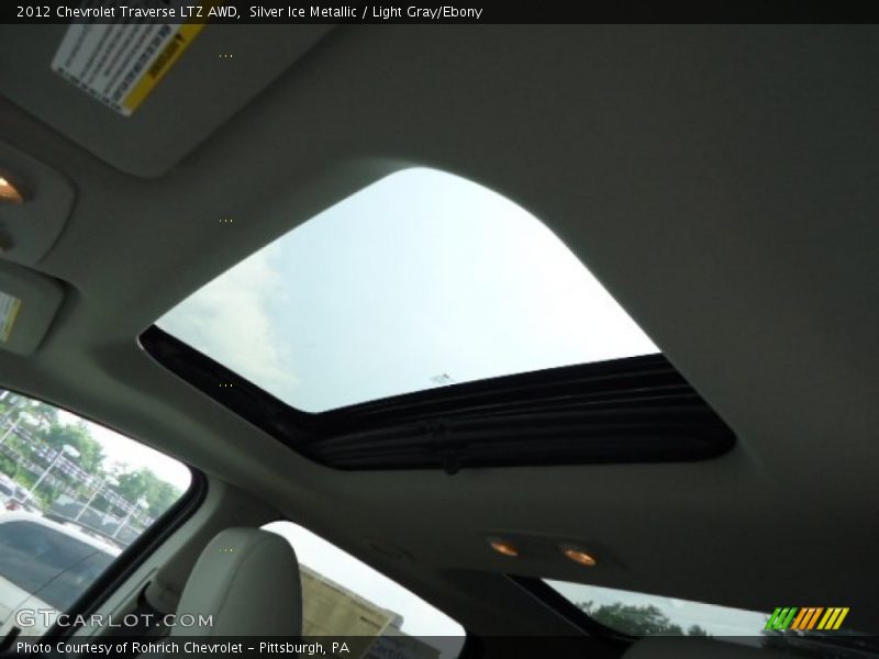 Silver Ice Metallic / Light Gray/Ebony 2012 Chevrolet Traverse LTZ AWD