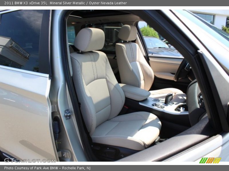 Mineral Silver Metallic / Oyster Nevada Leather 2011 BMW X3 xDrive 35i