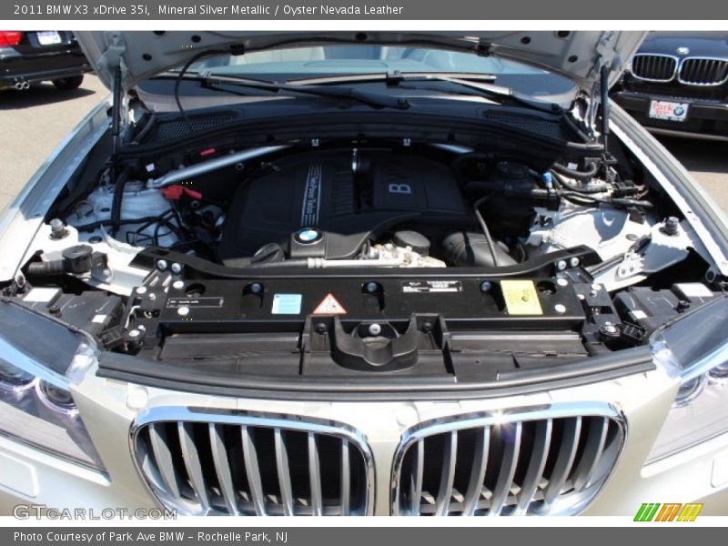 Mineral Silver Metallic / Oyster Nevada Leather 2011 BMW X3 xDrive 35i