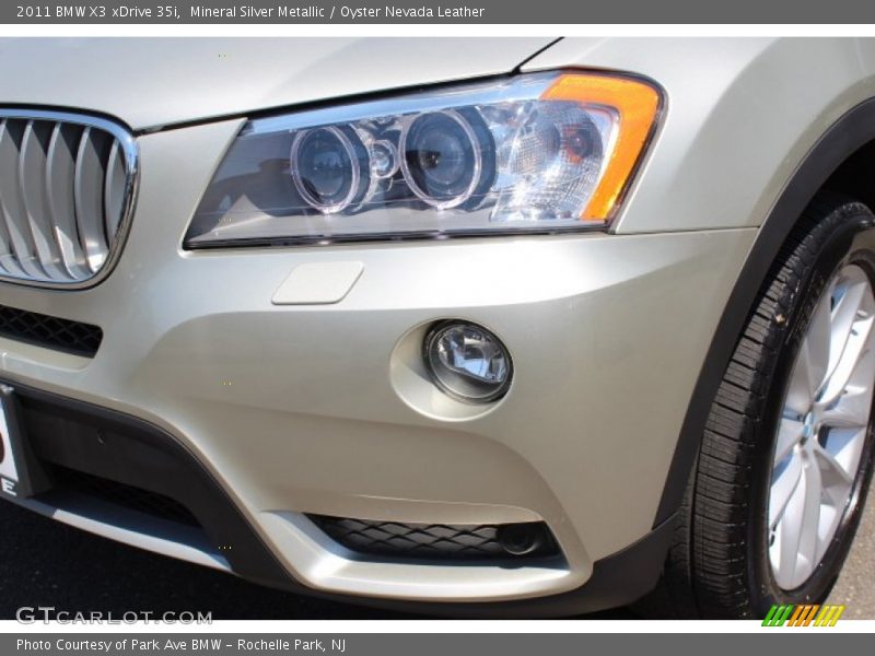 Mineral Silver Metallic / Oyster Nevada Leather 2011 BMW X3 xDrive 35i