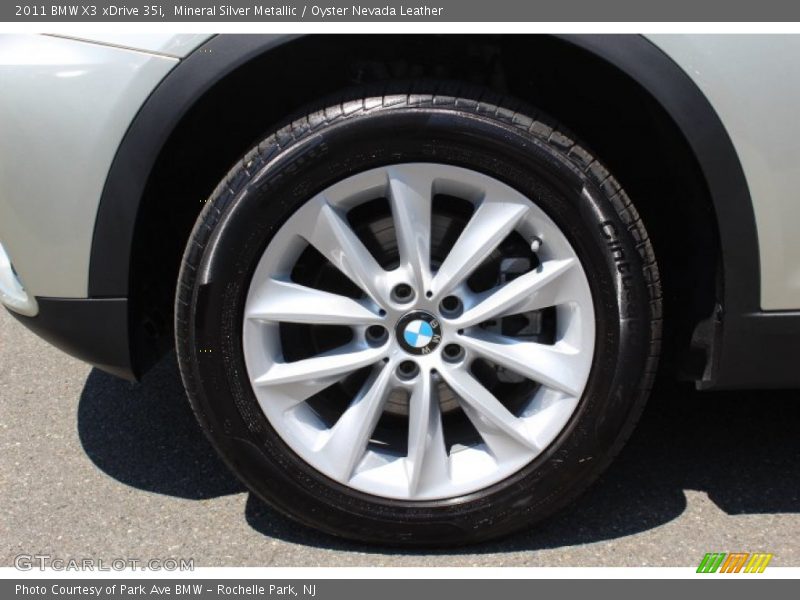 Mineral Silver Metallic / Oyster Nevada Leather 2011 BMW X3 xDrive 35i