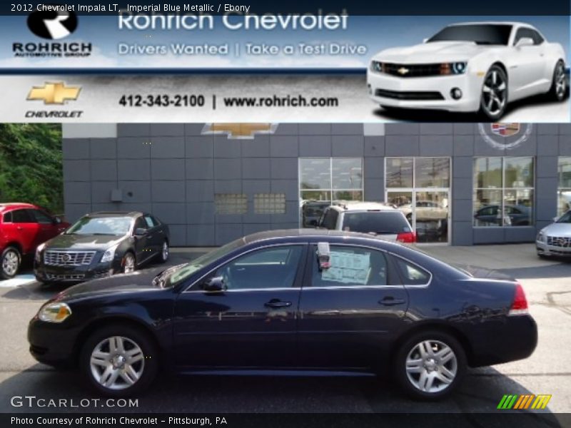 Imperial Blue Metallic / Ebony 2012 Chevrolet Impala LT