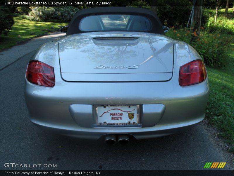GT Silver Metallic / Black 2008 Porsche Boxster RS 60 Spyder