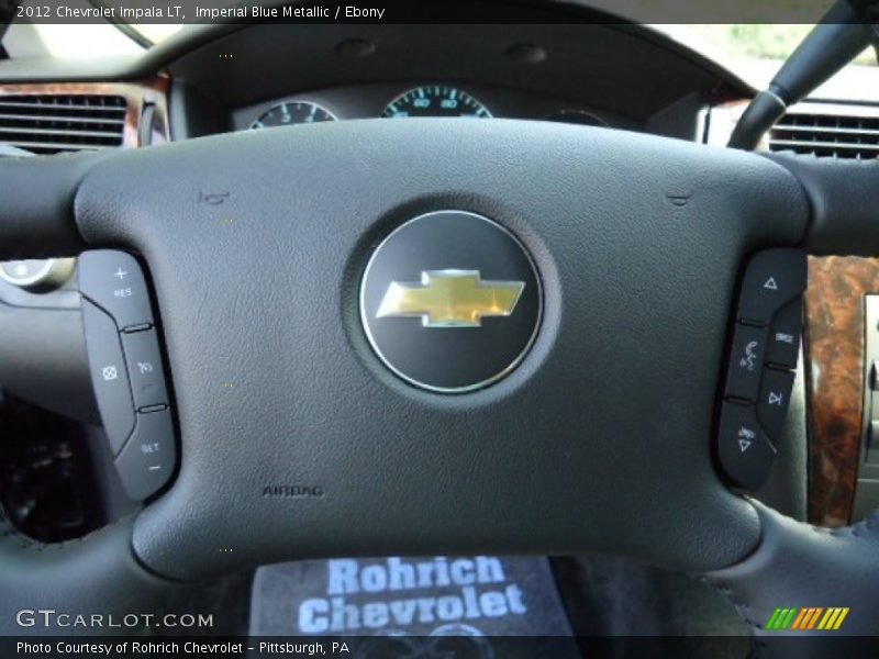 Imperial Blue Metallic / Ebony 2012 Chevrolet Impala LT