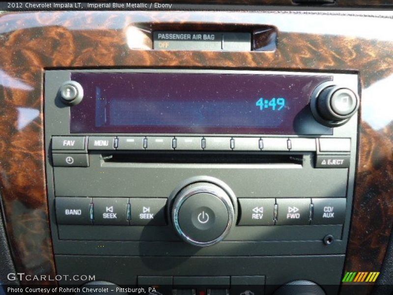 Imperial Blue Metallic / Ebony 2012 Chevrolet Impala LT